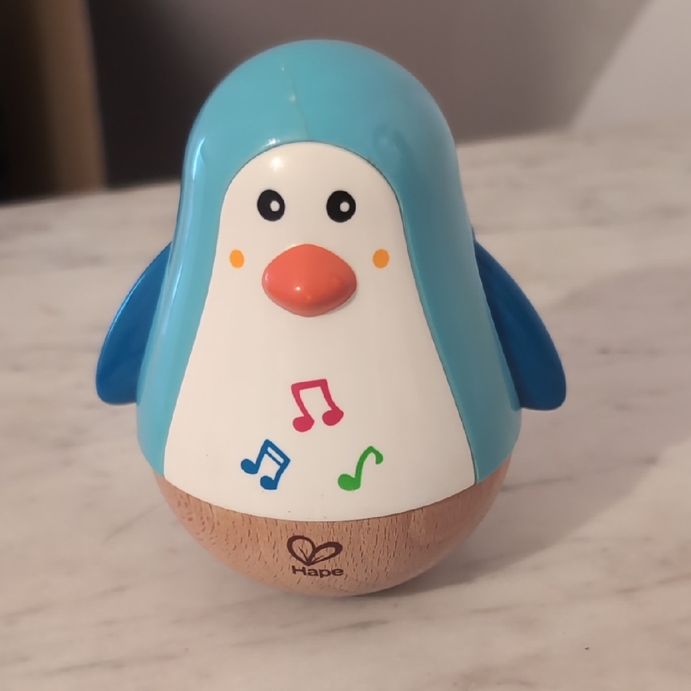 Hape Blue Penguin Musical Toy